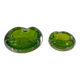 Green Sommerso Murano Glass Ashtrays, Italy, 1960s, Set of 2