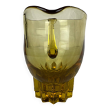 Ocher glass pitcher