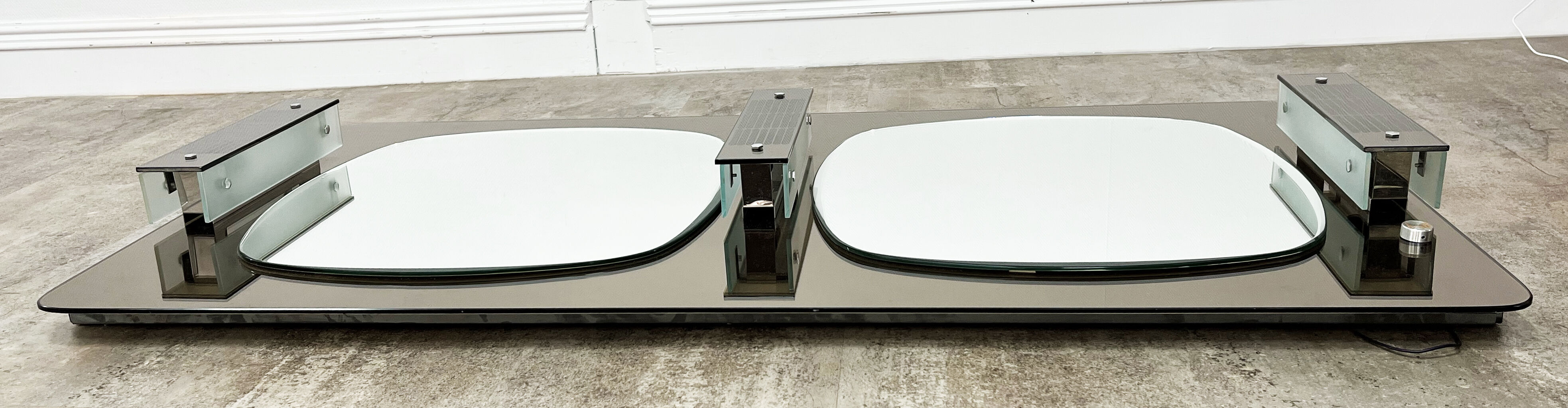 Miroir double glace vintage années 70