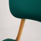 Green chair Dedar Tabularasa from the 20th century, 1960s.