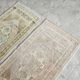 Set of 2 vintage handmade Turkish rugs 50x99 cm