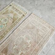 Lot de 2 tapis turcs vintage faits main