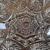 Large Cut Glass Bowl/Salad Bowl - Star Pattern