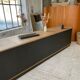 Two-sided counter sliding doors oak XXL 4m enfilade