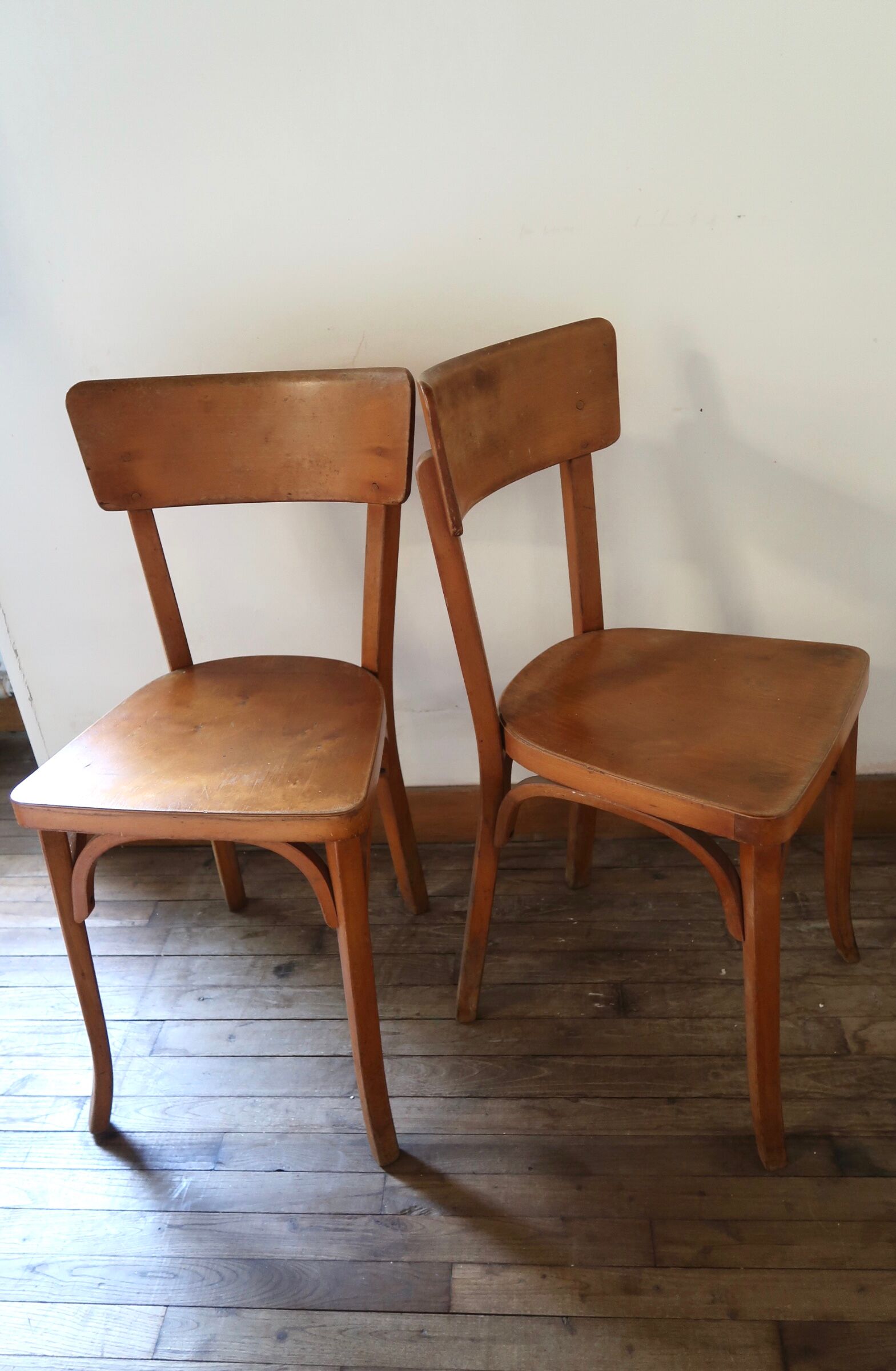 Lot de 2 chaises bistrot Baumann