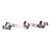 Wall-mounted coat/towel rack in brushed steel - BURKA design - Stockholm