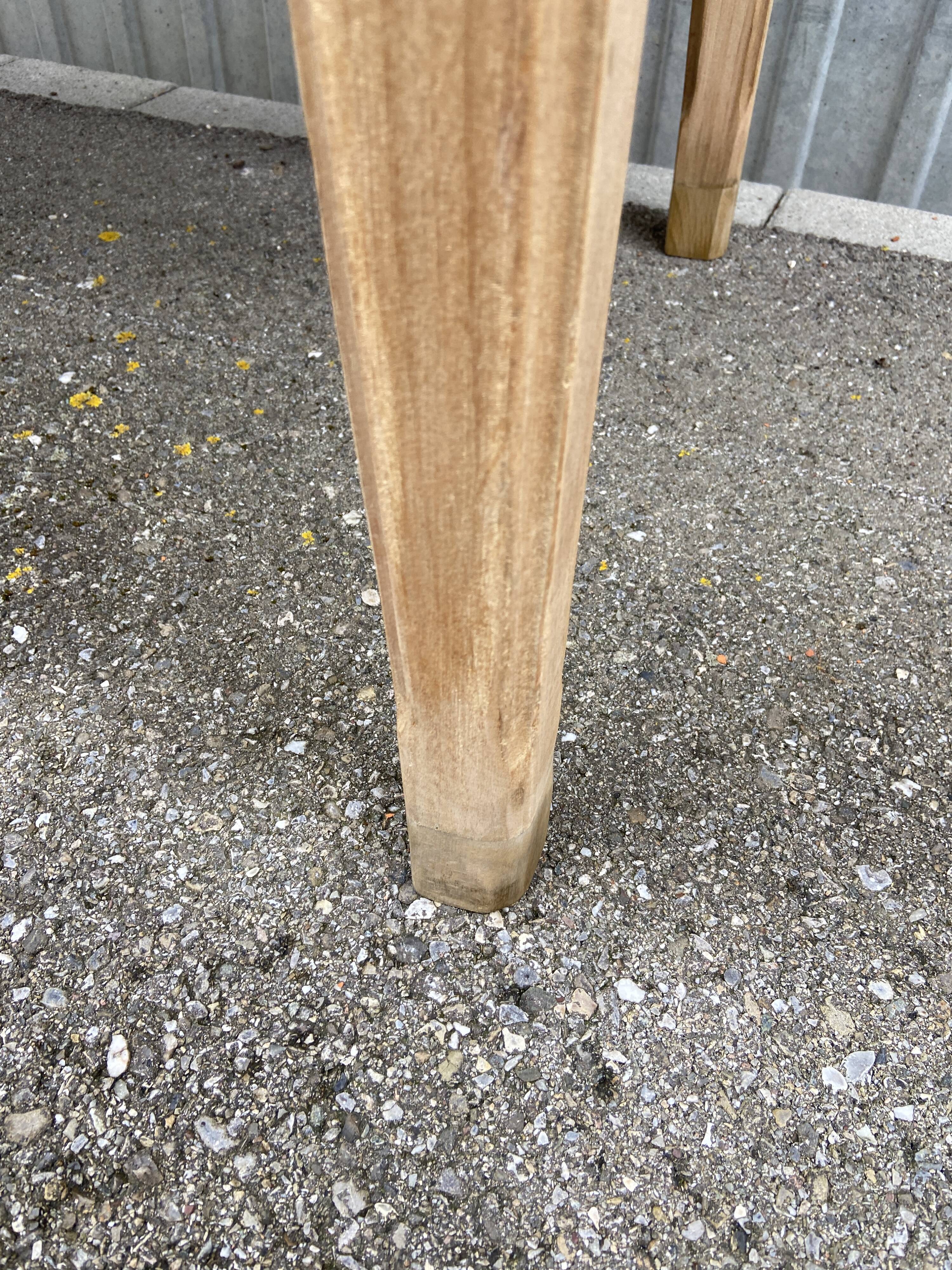 large farm table 185 cm in raw natural fir wood