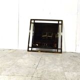 Brass and chrome mirror by Belgochrom, 1970s