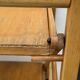 Vintage Foldable Pine Wood Serving Cart