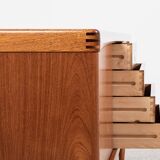 Midcentury Danish sideboard in teak by HW Klein for Bramin 1960s - with the 3 stripes