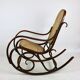 Chaise berçante vintage marron