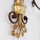 Applique en fer forgé et verre dans le style de la Maison Baguès