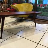 Table basse vintage et design scandinave en palissandre