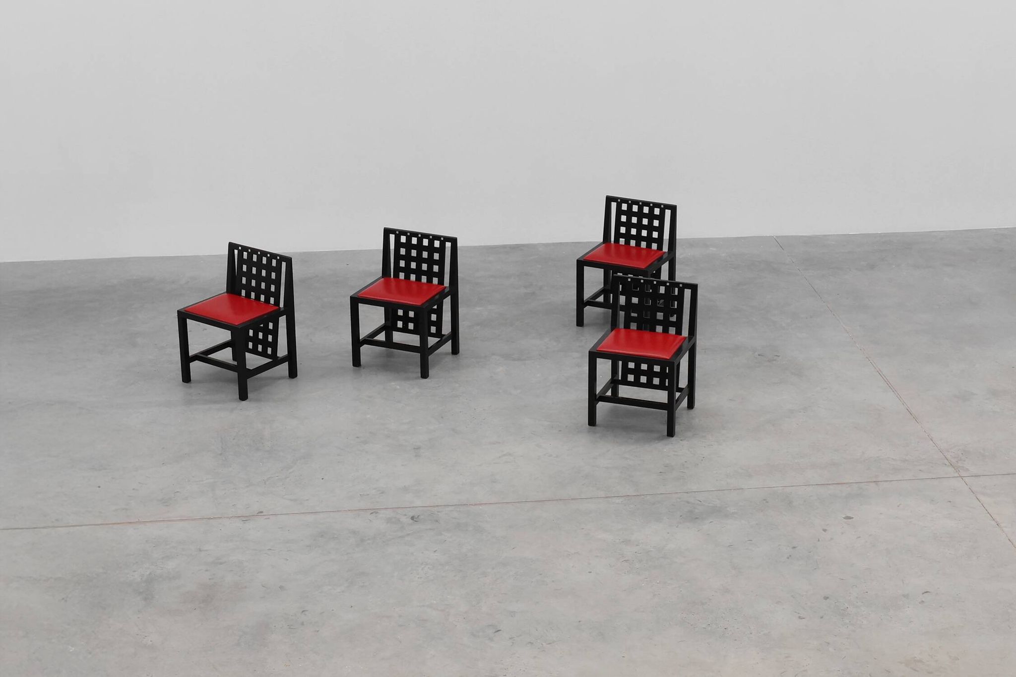 Set of 4 DS3 Dining Chairs by Charles Rennie Mackintosh for Atelier interna