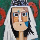 Roland Chanco (1924-2017), friend of Picasso - Oil on canvas, the Odalisque