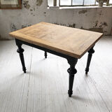 Ancient oak farm table with extensions 218 cm
