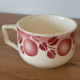 5 tasses anciennes Badonviller fruits