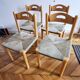 Four wicker chairs. 1960s