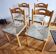 Quatre chaises en osier. Années 1960