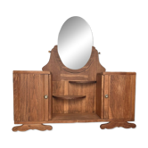 Coiffeuse buffet vintage Art Déco Mélissande 2 portes et miroir
