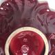 Flat ceramic burgundy vallauris