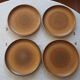 4 flat plates in Longchamp stoneware