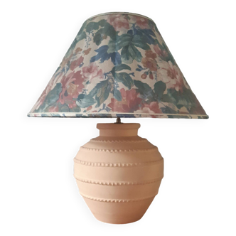 Lampe terre cuite années 60