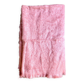 Plaid, couverture linvosges en mohair rose ☐ 180 x 240 cm