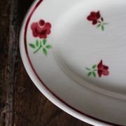 Ravier fleurs rouges Mireille Bandonviller Art Deco