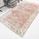 5x9 Pale Red & Blue Shabby Chic Vintage Turkish Rug, 151x259Cm SK5619
