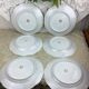 6 flat plates porcelain Limoges France