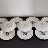 Set of dessert plates St Amans model IRMA