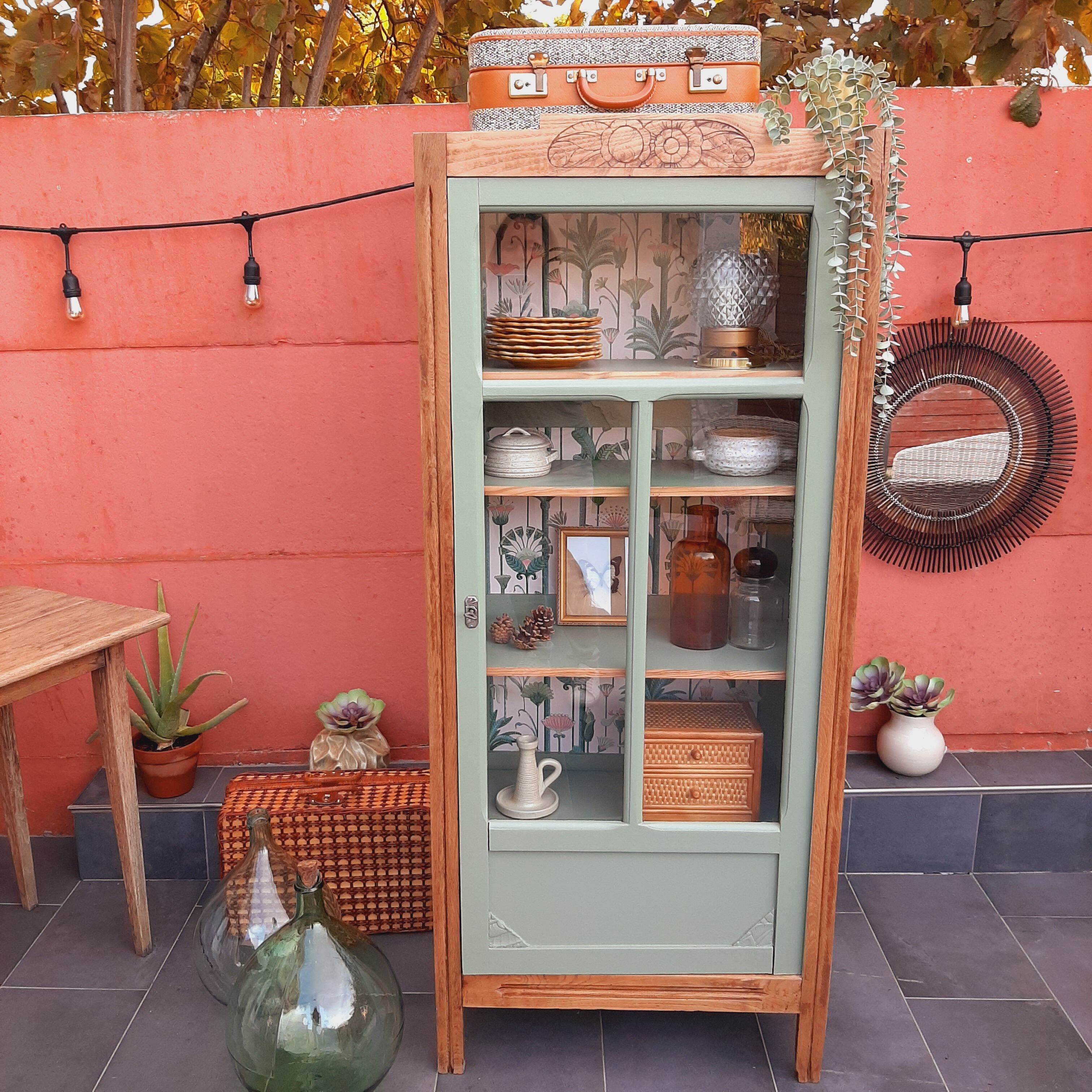 Parisian glazed wardrobe art deco