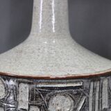 1970s Ceramic Table Lamp from Axella with Fabric Lampshade, Denmark