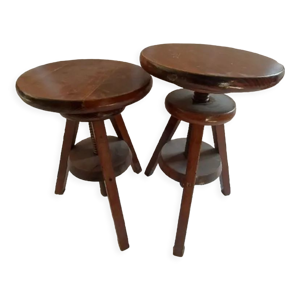lot de deux tabourets