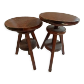 Set of two screw stools