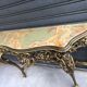 Golden wooden console on onyx Venetian baroque style