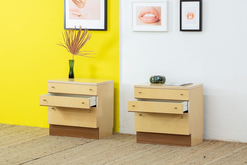 Paire de commodes scandinave vintage – 60 cm