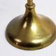 Double brass candle holder