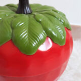 Red strawberry ice bucket vintage 1970