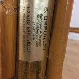 Round dining table 4 people rattan