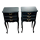 Pair of antique bedside tables