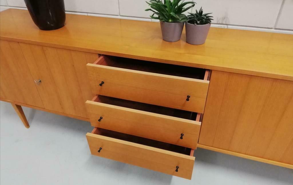 Mid-century vintage enfilade lowboard wall cabinet