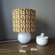 Seventies spirit lamp | psychedelic green/orange lampshade