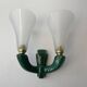 Pair of vintage ceramic wall lamps