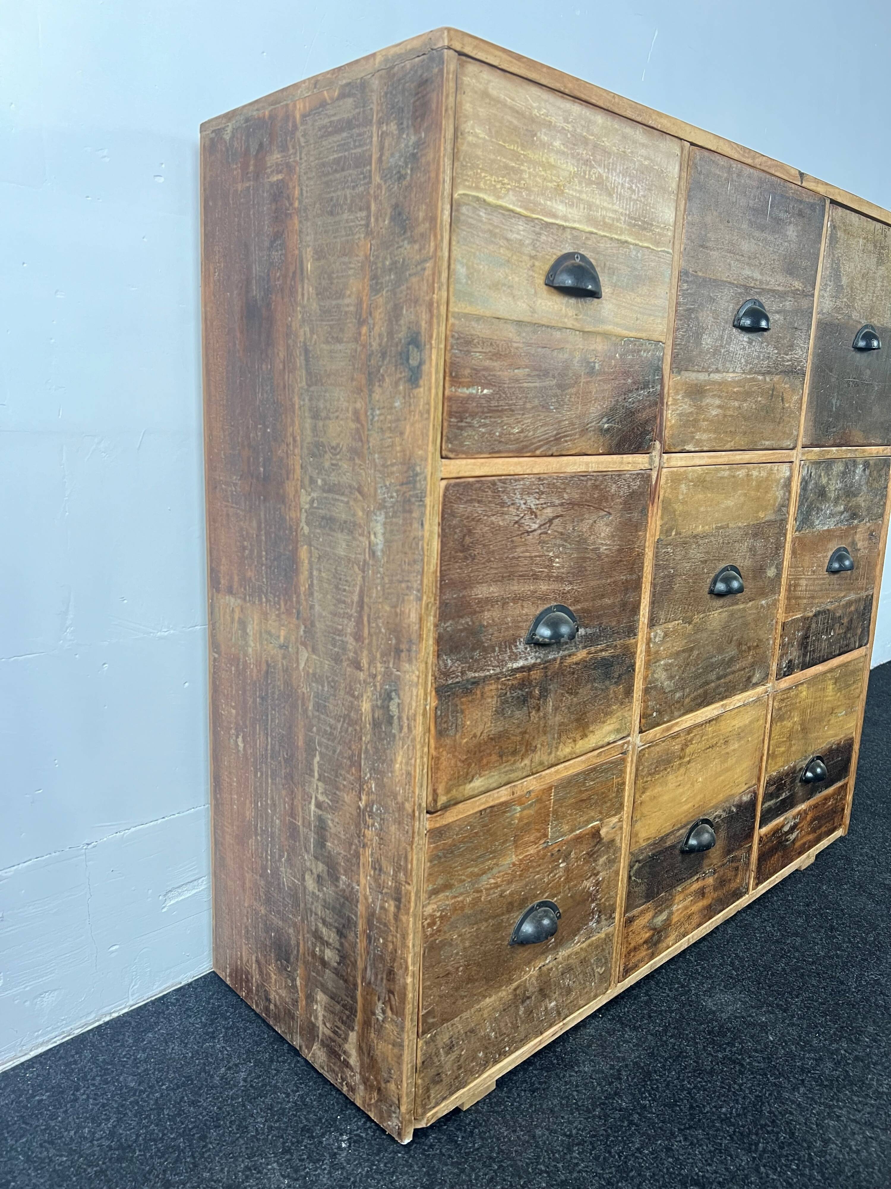 Antique wooden chest of drawers