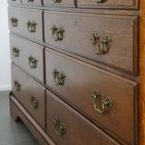 Large antique oak sideboard / chest of drawers / dresser, counter or display cabinet