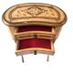 Small kidney side table with drawers in gilded wood, florentine style