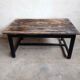 Patinated oak farm table