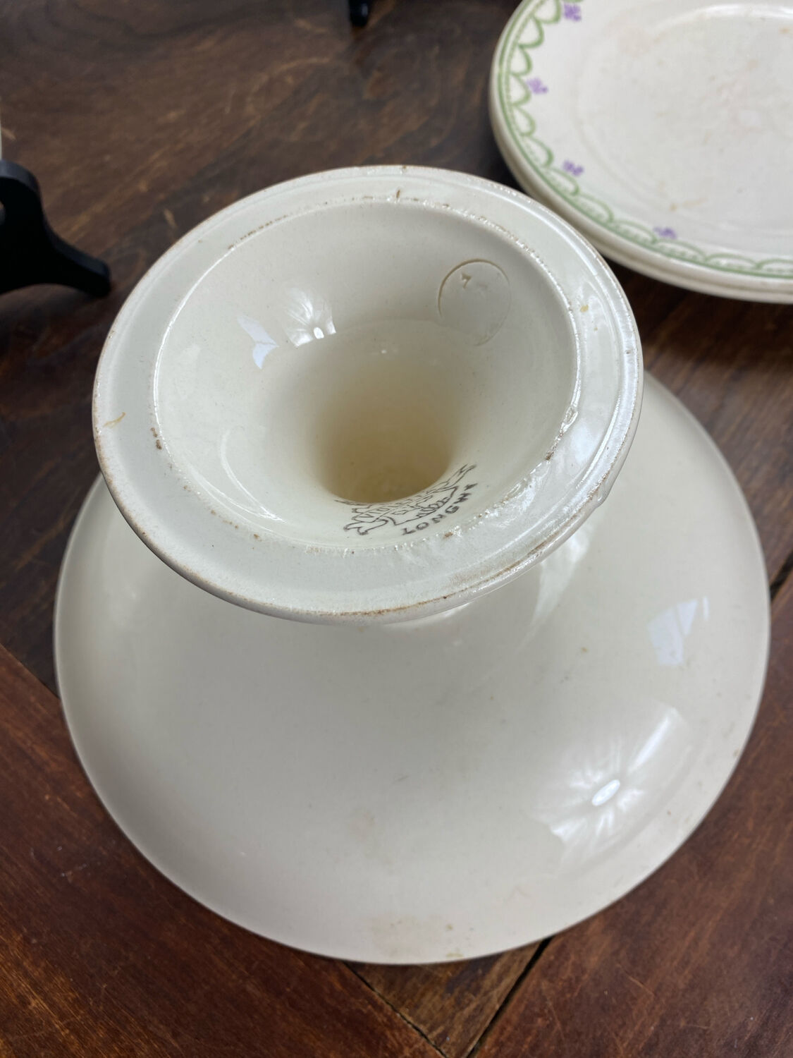 Iron clay dishes, Longwy, Violetta collection